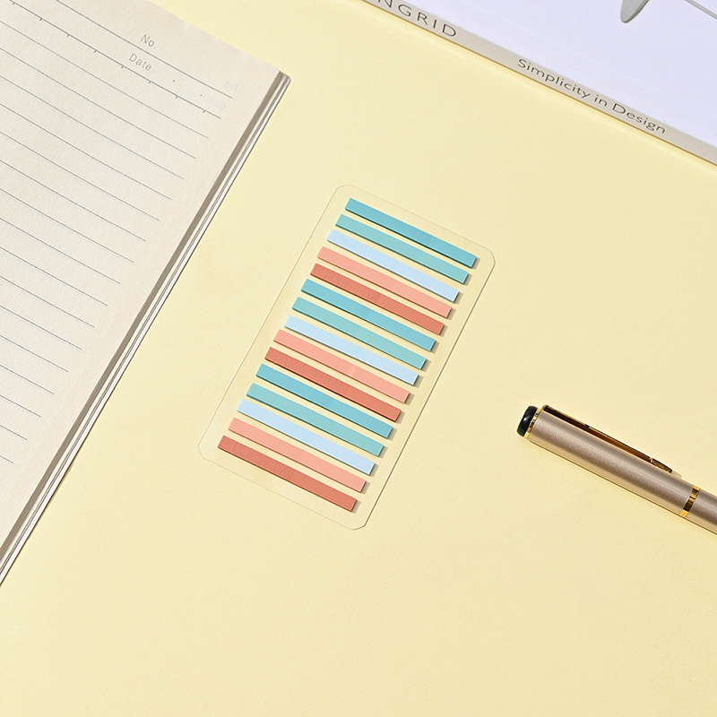 Picture of Extremely fine post-it notes for students to read key marks retro transparent note stickers ins combination PET index stickers wholesale