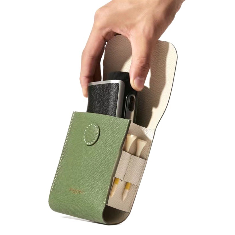 Golf Range Finder magnetic suction leather case color matching leather Ranging Telescope storage waist bag speedometer protective cover