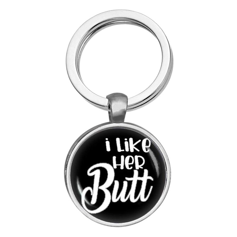 Time Gem Keychain Accessories Ring English Car Key Pendant Mobile Phone Couple Gift Pendant Buckle Spot Wholesale