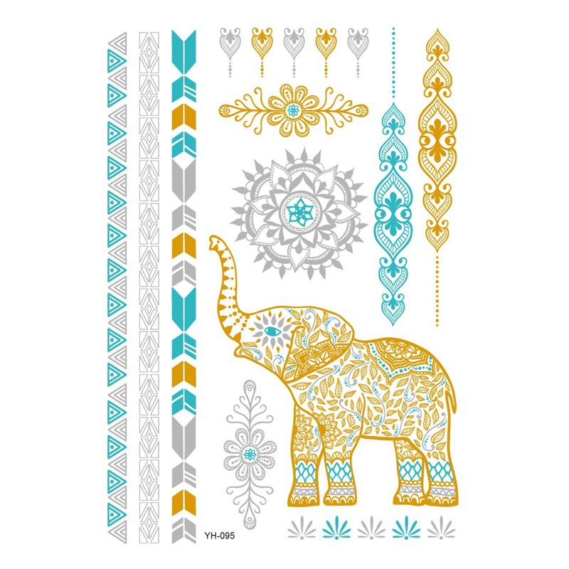 Bronzing tattoo stickers manufacturers in stock wholesale waterproof tattoo stickers fashion tattoo stickers