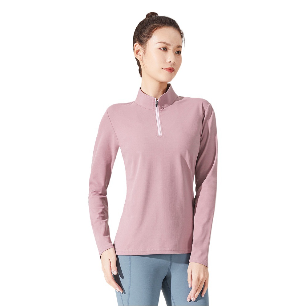 Spring Yoga Clothes Women's Long-sleeved Fitness Top New Style Running Quick-drying Clothes Slim-fit Training Sportswear Women's in stock