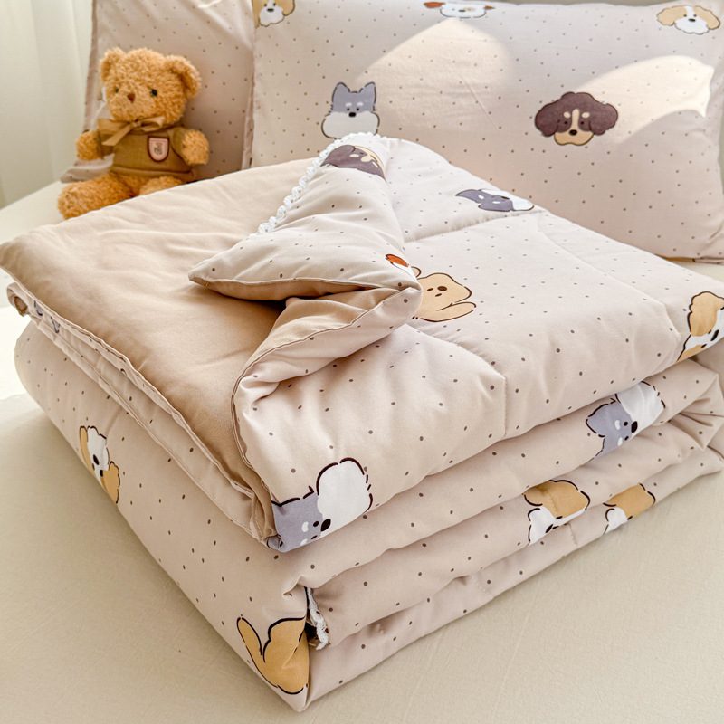 Picture of Class A Maternal and Infant Grade Summer Quilt Lace Summer Cool Quilt Summer Air-conditioning Quilt Double Washed Cotton Quilt Core Children's Thin Quilt Ins