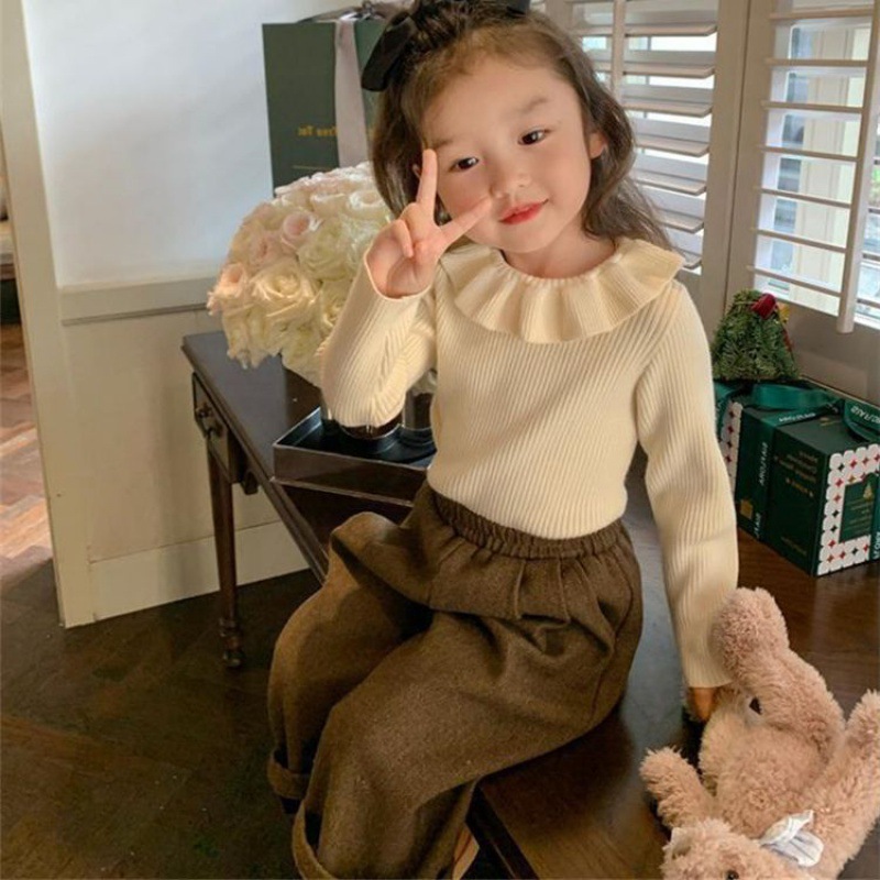 Picture of [in stock super soft glutinous giant Joker autumn and winter women's treasure base knitted lace doll collar sweater white pink