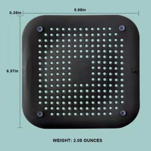 Picture of Sink anti-clogging silicone floor drain cover bathroom drain hair anti-clogging filter sewer filter