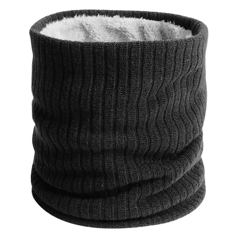 Internet Celebrity New Thickened Neck Wool Scarf Women's Autumn and Winter fleece-lined Warm Knitted Korean Fashionable All-match Scarf