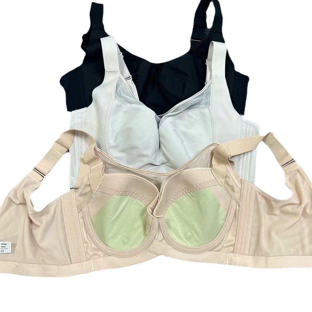 Picture of Summer Adjustable Underwear Women's Thin Anti-sagging Push-up Bra Soft Steel Ring Women's Bra Wholesale
