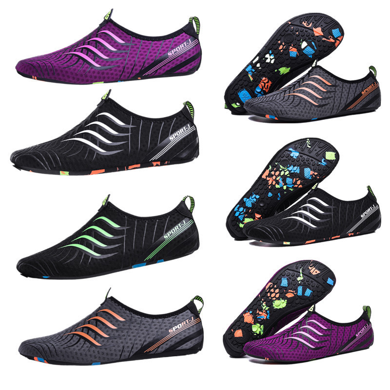 Swimming Shoes Red Foot Sticker Water Sports Shoes Summer Skiing Shoes Beach Socks Diving Shoes Driving Fitness Shoes