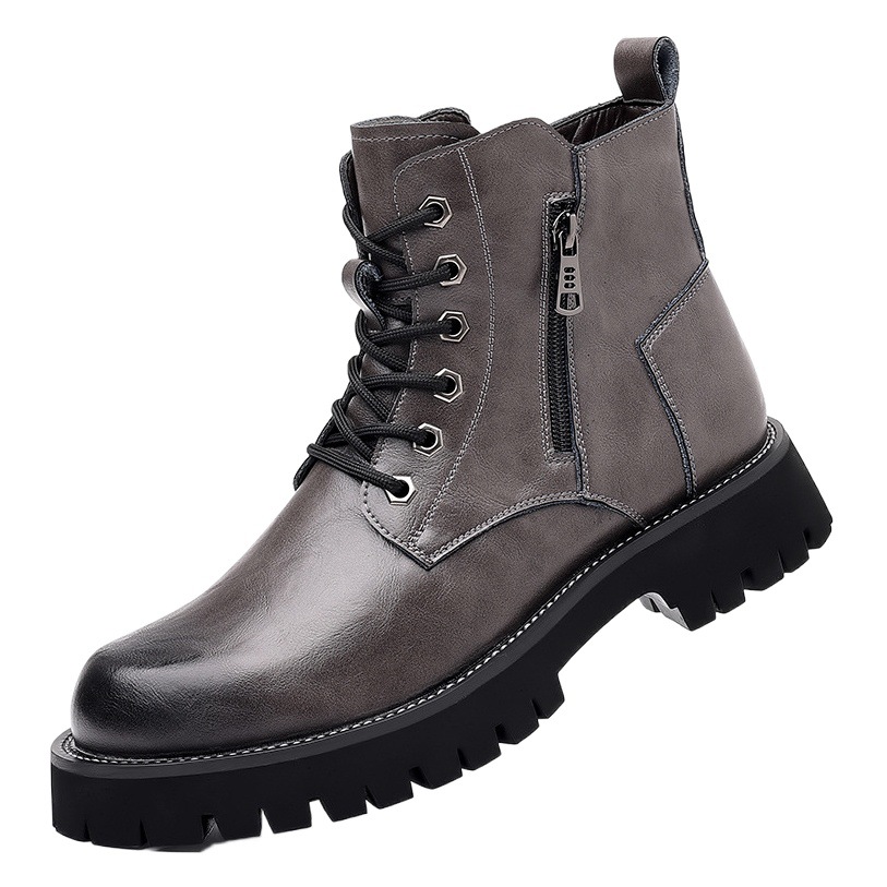 Boots Men's Autumn and Winter British Style Chelsea Boots Retro Men's Plus Suede Leather Shoes High-Top Cowhide Work Boots