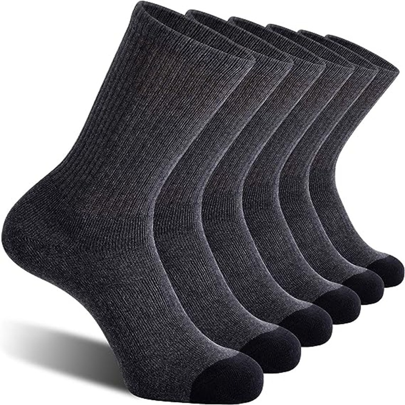 Picture of Zhuji Socks Large Size Elastic Mid-Tube Cotton Socks White Basketball Sports Socks Autumn and Winter Men's Long Socks Wholesale