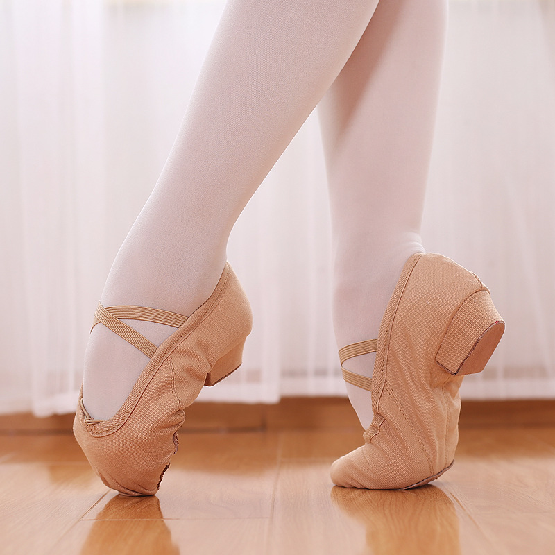 Picture of Dance Shoelaces with Soft Sole Canvas Teacher Shoes Belly Dance Shoes Body Etiquette Training Shoes Adult Ballet Shoes Cross Border