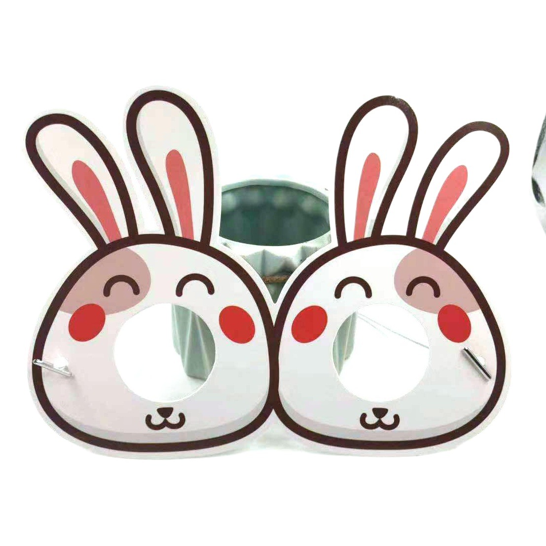 Easter Mask Cardboard Animal Shape Children Cartoon Cute Sticker Refrigerator Sticker Luggage Sticker Gift Box Sticker