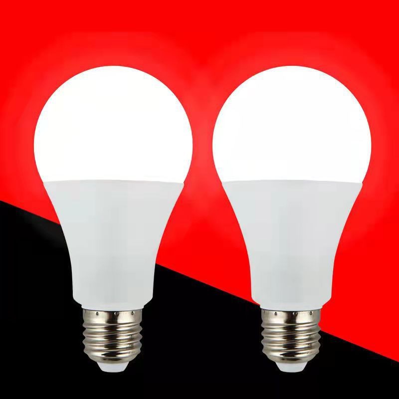 led plastic aluminum bulb high power household commercial white light warm light e27 screw bedroom highlight eye bulb 2