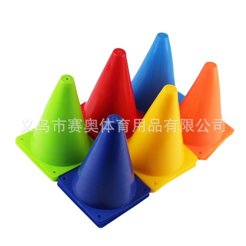 Picture of Wholesale 18cm Football Sign Bucket Sign Cone Road Sign Barricade Training Cone Obstacle Soccer Training Sign Barricade