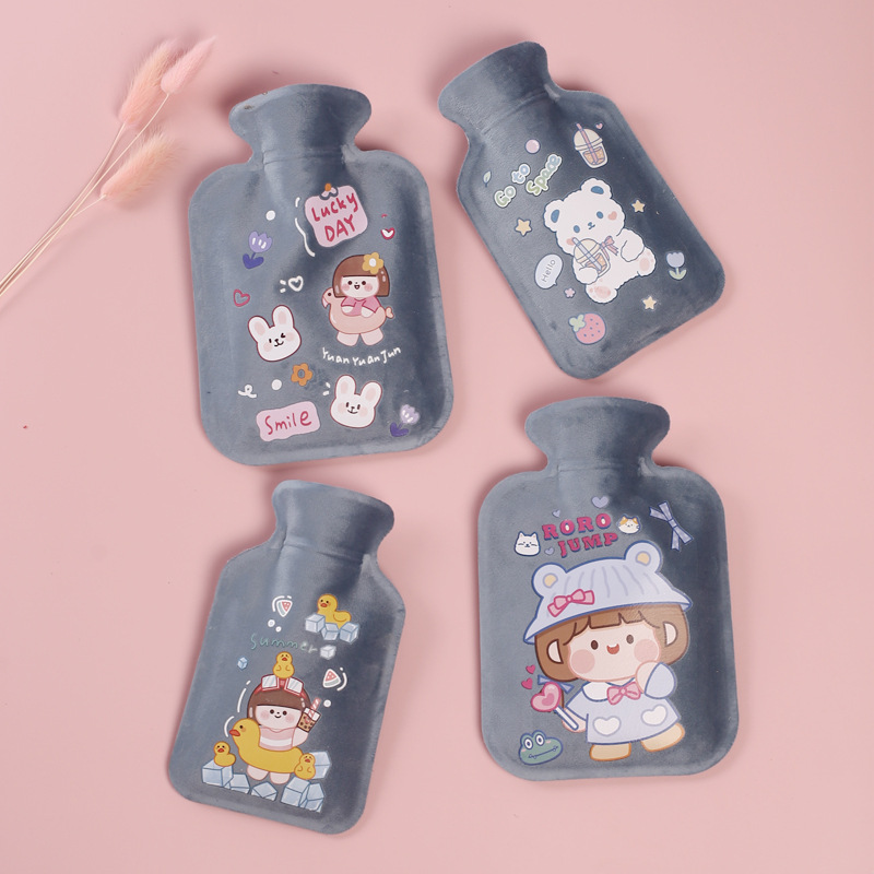 Picture of Customized new short plush hot water bag filled with water hot water bag filled with water hot water bag printed LOGO hand warmer