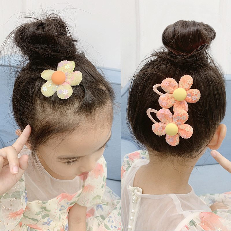 Picture of New Flower hairpin fresh baby hairpin headdress flower children's hair accessories do not hurt hair BB clip girl bangs clip headdress