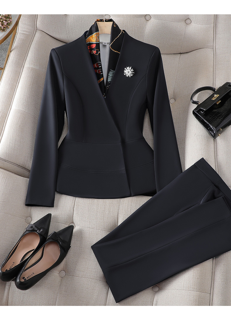 Picture of Spring and Autumn Business Wear Women's suit Women's Fashion Dress Stitching Women's Suit Work Clothes Korean Casual Small Suit