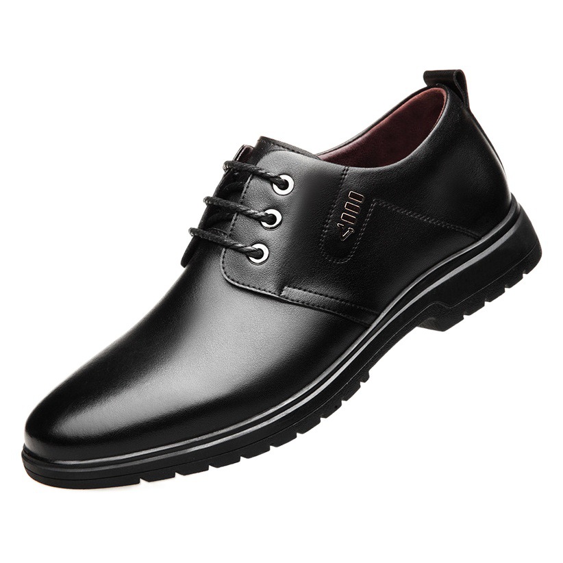 Leather Shoes Men's Business Casual Shoes Black Formal Work Shoes Cross-Border Wholesale Men's Casual Shoes Foreign Trade Work Shoes