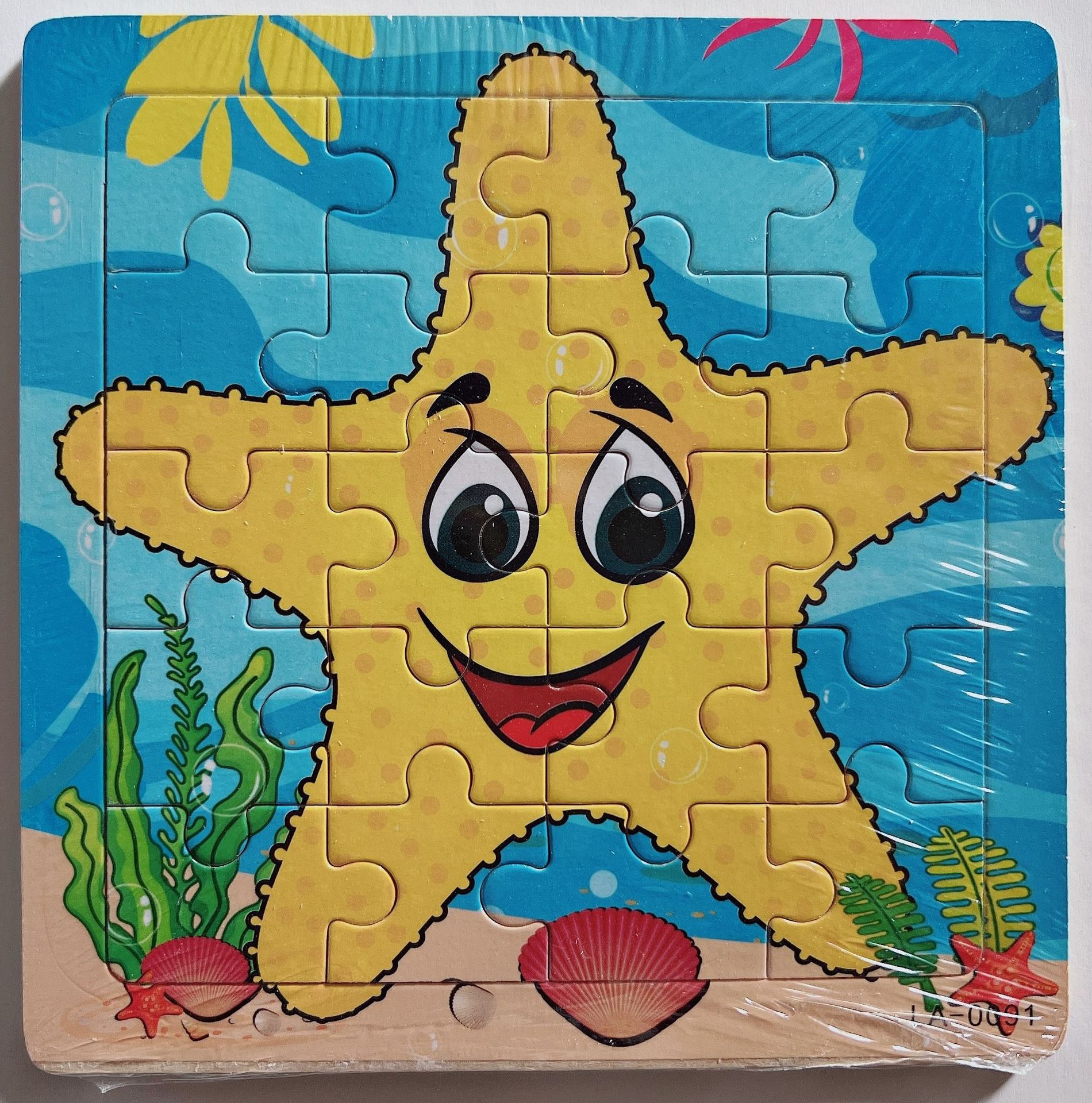 Picture of 20 Pieces of Wooden Kidsren's Intellectual Toys, Wooden Puzzles, Cartoon Animals, Street Stall Toys, Factory Direct Supply