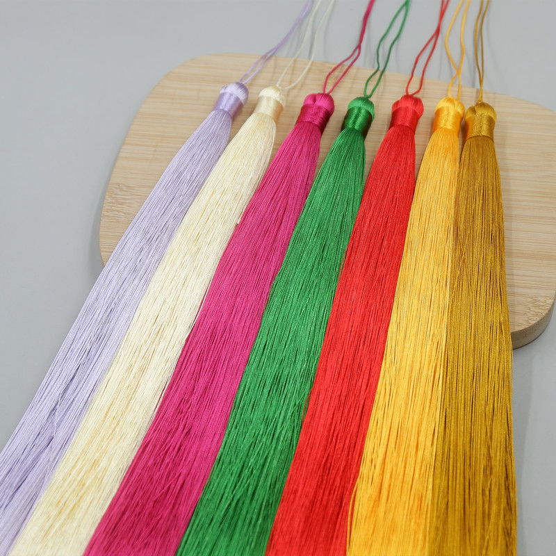 50cm Extended Chinese Tassel Tassel Polyester Silk Craft Decoration Pendant Antique Hanging Tassel Ethnic Style Hanging Decoration