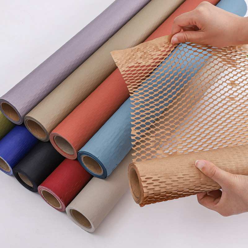 Blind box series waterproof Fenghua honeycomb paper quality bouquet lined with art paper mesh paper flower packaging materials