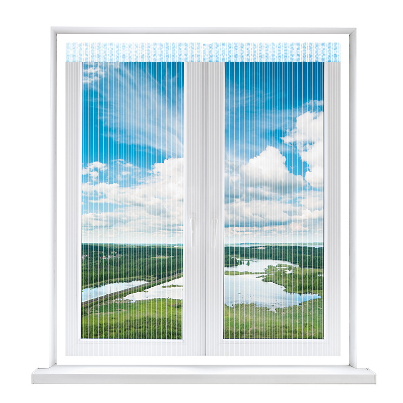 Picture of Door Curtain Screen Door Screen Door Anti-mosquito Non-perforated Magnetic Absorption Magnetic Screen Screen Screen Summer Self-loading Anti-mosquito New Style