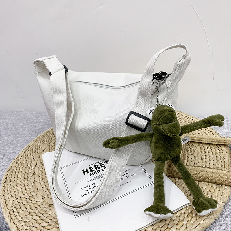 Picture of Dumpling messenger bag 2024 new cross-body all-match shoulder bag ins student Korean Japanese style large capacity canvas bag