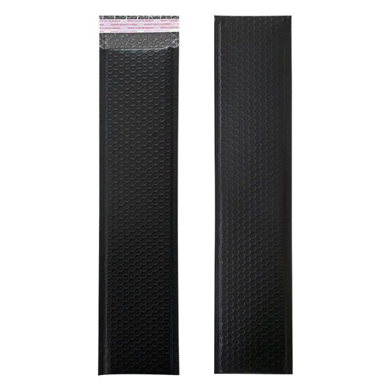 Black Matte Co-Extruded Film Long Bubble Bag Self-Sealing Express Packaging Bag Rectangular Foam Bag Bubble Wrap Bubble Bag