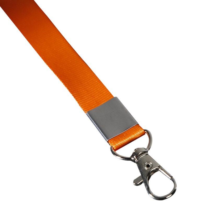 Lobster hook double buckle key chain thickened lanyard work card badge lanyard work tag factory tag printed logo