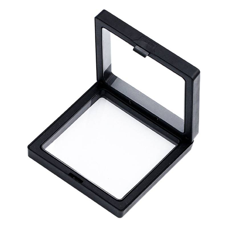 Ancient Cat Ning Transparent PE Film Display Box Black Suspension Box Anti-oxidation Sealed Packaging Box Jewelry Gift Film Box