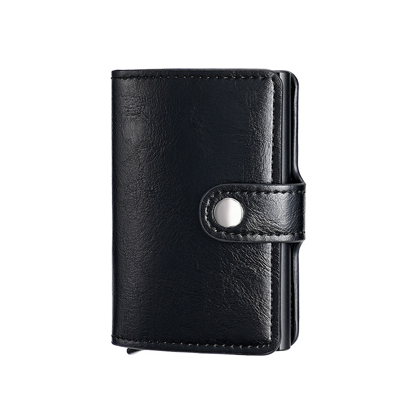 Picture of Manufacturer men and women anti-theft card holder Amazon aluminum box automatic pop-up card holder AliExpress American gold clip New