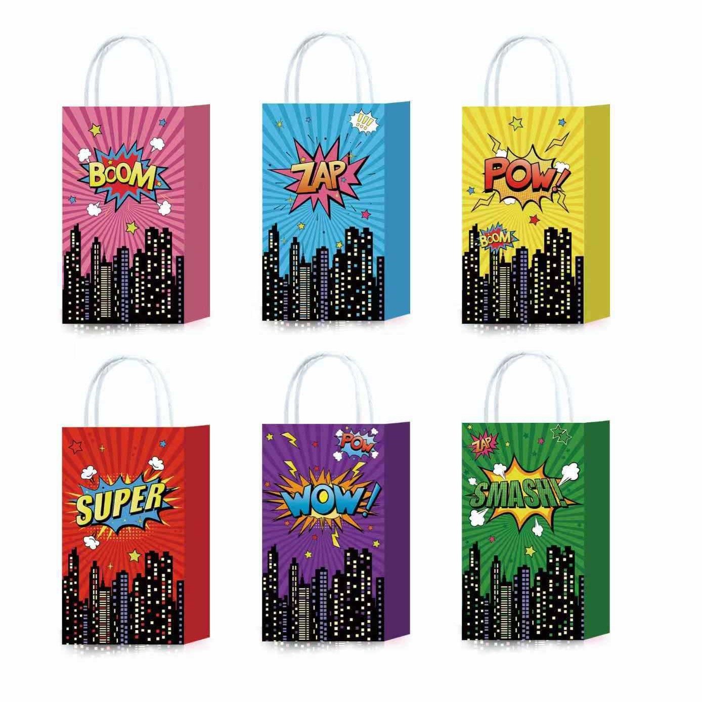 Manufacturer's New Amazon Superhero Paper Bag Handbag Gift Bag Universal Paper Bag Customized Superhero