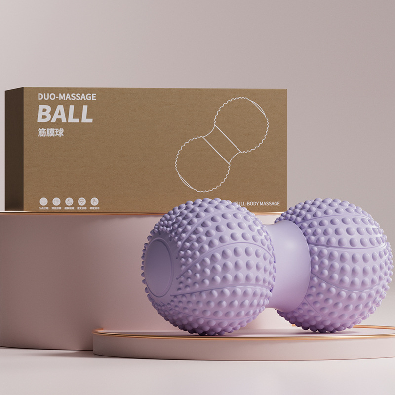 Picture of Fascia Peanut Ball Plantar Massage Spine Muscle Relaxation Double Ball Hip Back Leg Acupoint Stimulation Yoga Massage Ball