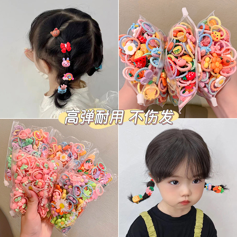 Picture of Children's rubber band does not hurt hair, good elasticity, Girl's rubber band, baby's hair rope, small size tie hair, hair ring, hair accessories