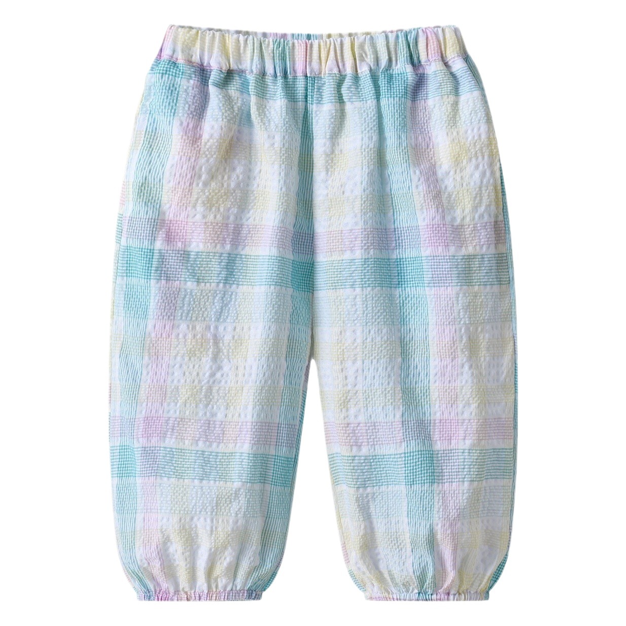 Picture of Girls' Summer New Arrival Fashionable Trousers Children's Western Style Casual Anti-mosquito Pants Female Baby Korean Style Plaid Bloomers Trendy