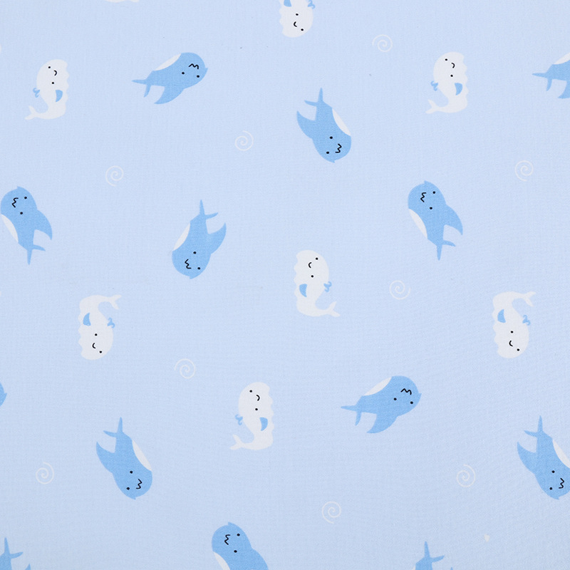 Picture of 130g cotton jersey printed class a combed single-sided cotton printed fabric spring and summer baby pajamas t-shirt fabric