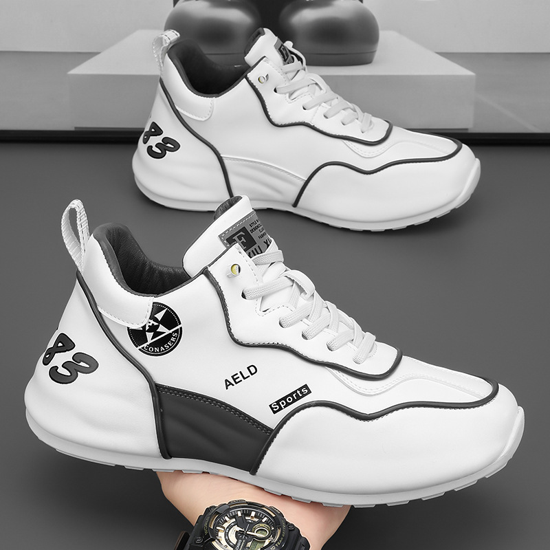 2024 New Korean Style Bag Bottom Torre Shoes Fashion Trend All-match Casual Thick Bottom Height Increasing Trendy Men's sneaker
