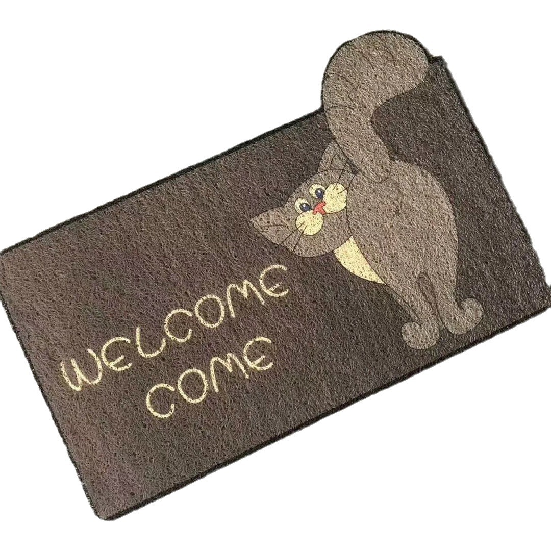 Picture of Silk Circle Entrance Mat Step Mat Entrance Door Mat Home Carpet Bathroom Entrance Mat Bathroom Foot Mat