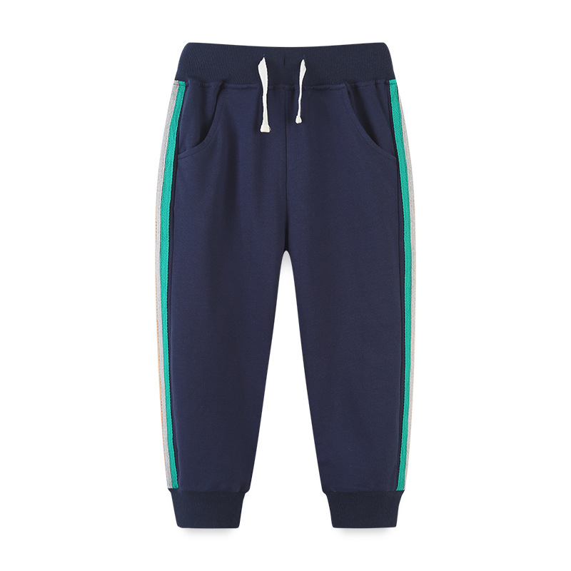 Picture of European and American style children's clothing pants wholesale spring and autumn new children's fashion sports pants boys terry sweater pants
