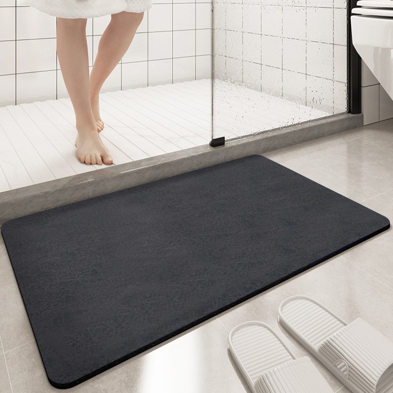 Picture of Bathroom Floor Mat Toilet Toilet Dirt-resistant Absorbent Non-slip Foot Mat Toilet Door Waterproof Erasable Quick-drying Carpet