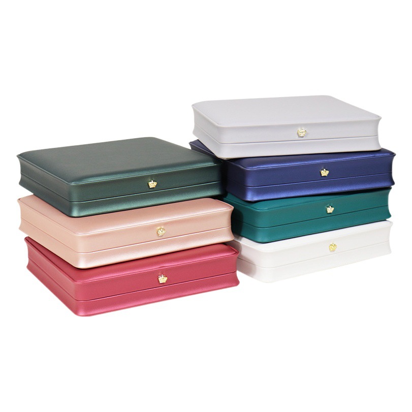Rounded Crown Waist Pearl Necklace Box Earrings Ring Pendant Set Box Jewelry Packaging Box Storage Box Gift Box