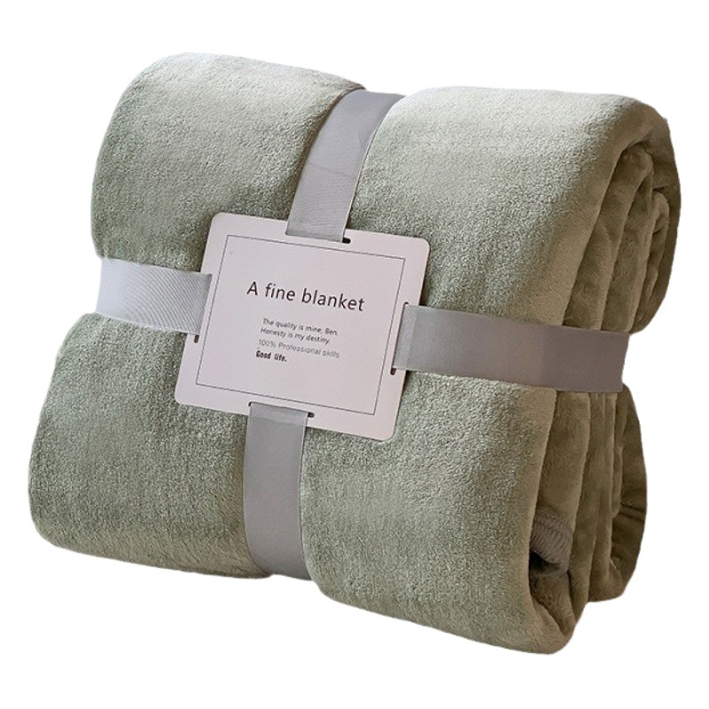 Winter Nordic Flannel Lunch Break Blanket Air-conditioning Blanket Dormitory Coral Fleece Blanket Gift Blanket Bedding Warm