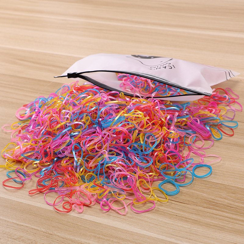 Picture of Children's Hair Rope Disposable Rubber Band Girls' Baby Strongly Pull Constantly Boxed Small Hair Rings Do Not Hit Hair Rope