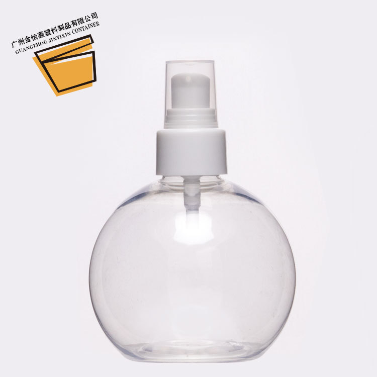 Press Spherical Bottle Bottling Cosmetic Spray Bottle 240ml Plastic Bottle pet Transparent Spherical Spray Bottle