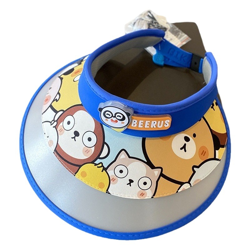 Children's Sunscreen Hat Boys Sunshade UV Protection Summer Big Brim Girls Baby Light Empty Top Sun Hat