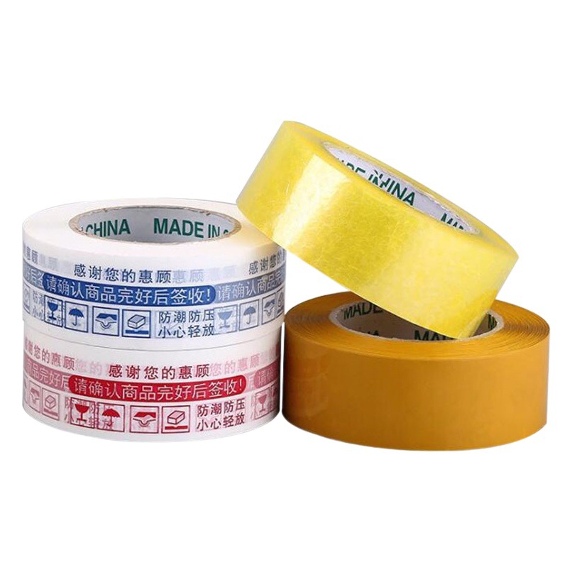 Tape spot transparent tape sealing tape express yellow packing large roll sealing transparent adhesive 4.5cm tape
