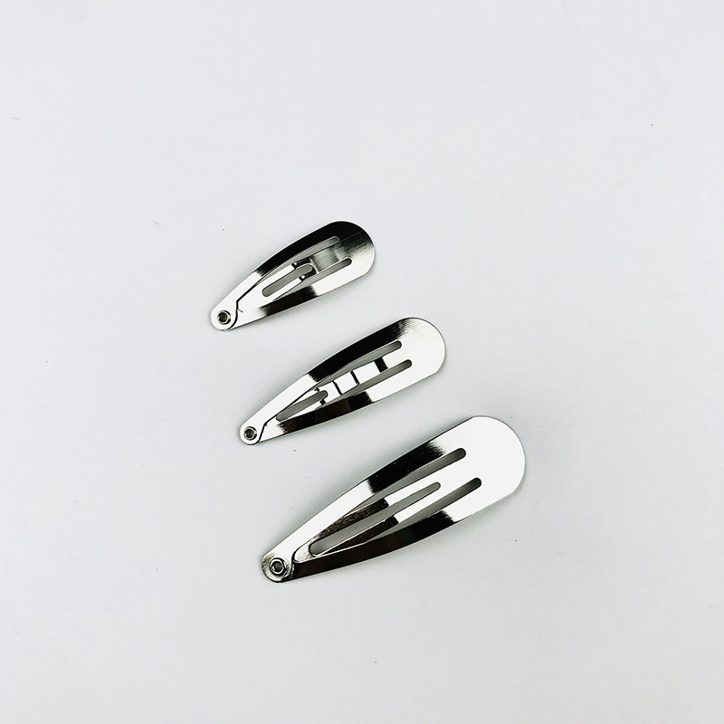 Picture of Guangdong Thickened Gold and Silver Black Breaking Clip Tricolor Drop Clip Square BB Clip DIY Hairpin Head Jewelry Accessories Hairpin