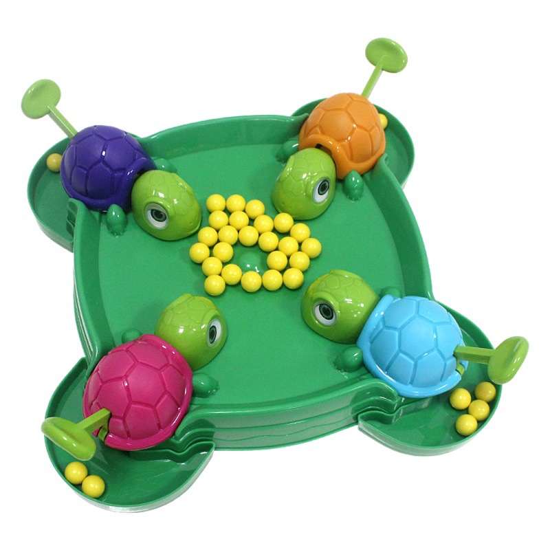 TikTok Internet Popular Children's Turtle Bean-eating Toy Parent-child Interactive Multiplayer Play Desktop Game Educational Toy