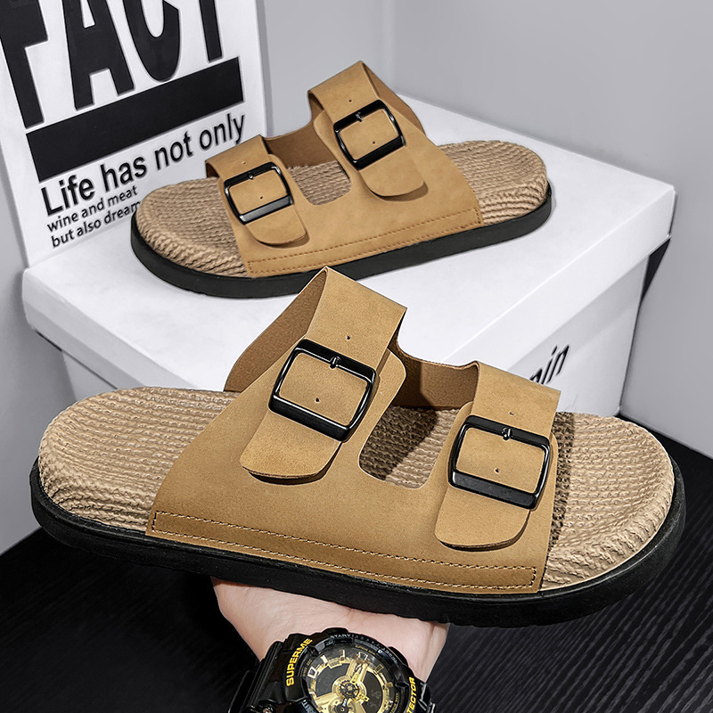 Carefully Selected Birkenstock Slippers for Men, Summer Outdoor Wear, Indoor Non-Slip Slippers, Office Work Sports Beach Sandals