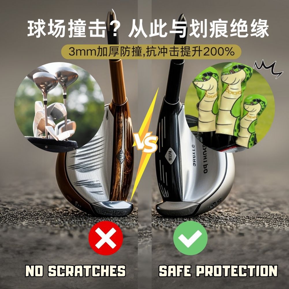 Picture of New manufacturers cross-border wholesale golf pole cover wooden pole cover protective cover sports outdoor accessories hot suit