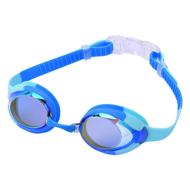 2025 silicone children's swimming goggles wholesale electroplating HD swimming glasses supplies equipment waterproof anti-fog swimming goggles